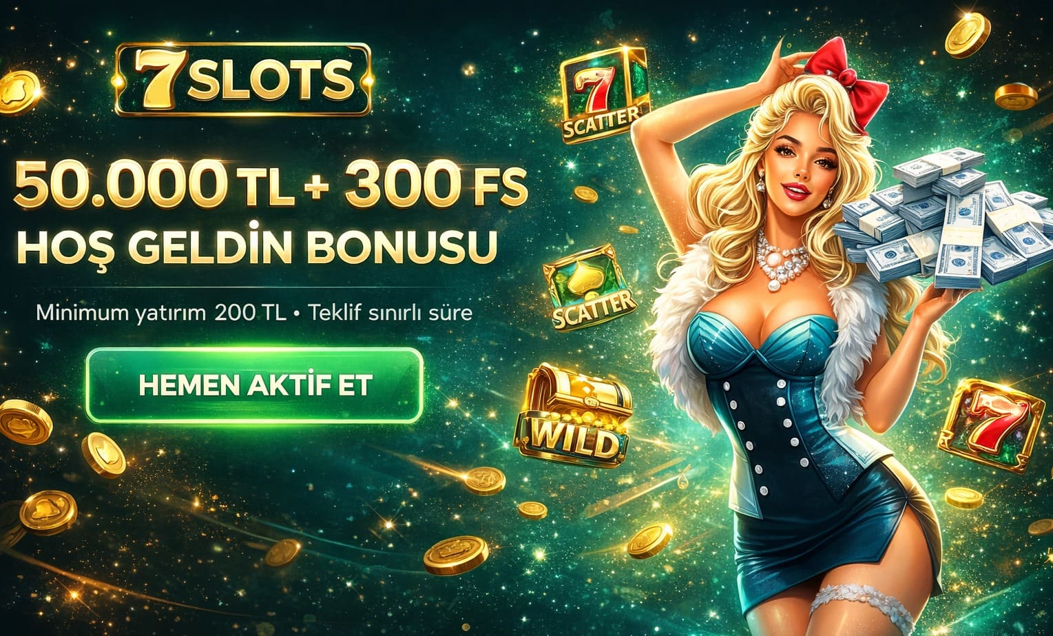 7slots casinoda cömert Hoş Geldin Bonusu